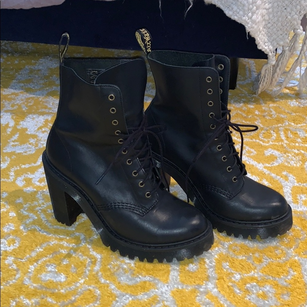 Dr. Martens lace up booties, size 8